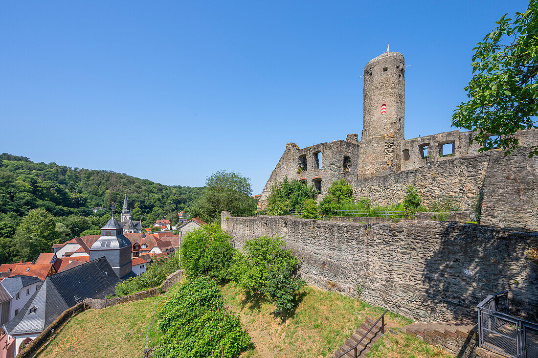  Castle ruins of Eppstein, Taunus, Hesse, Germany 