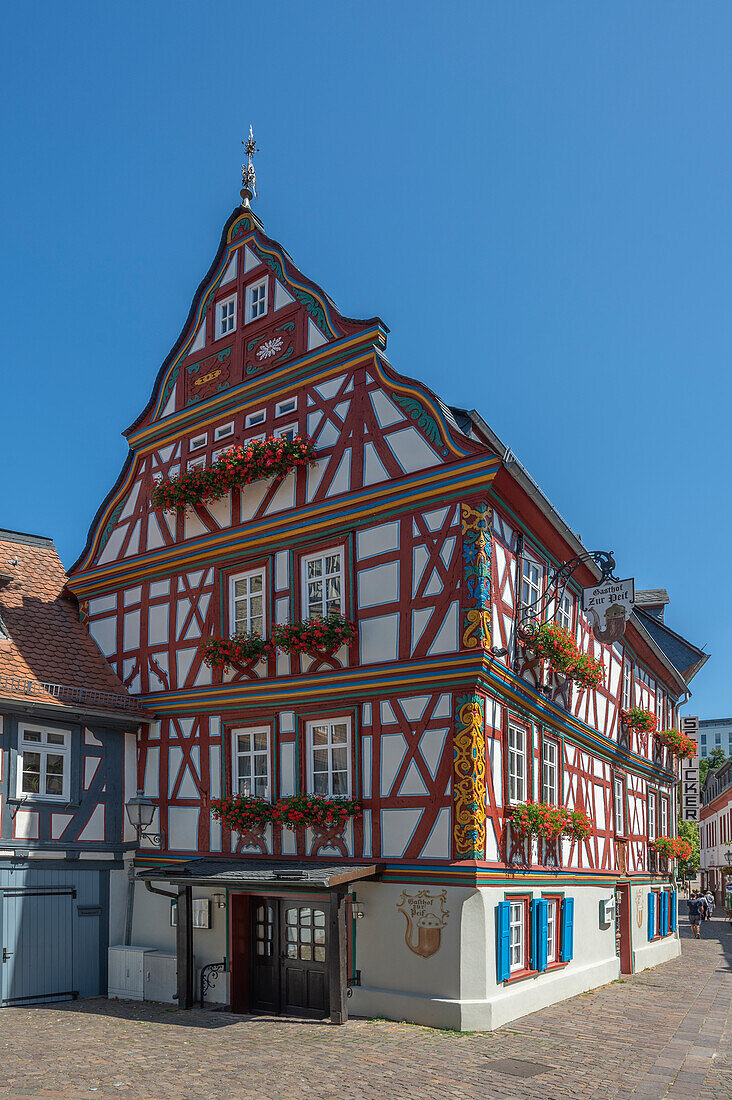  Half-timbered houses in Idstein, Taunus, Hesse, Germany 