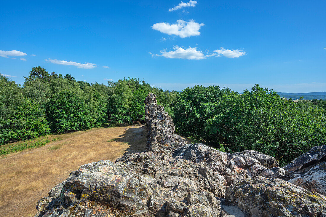 Kletterfelsen, Buchstein, Eschbacher Klippen, Eschbach, Usingen, Taunus, Hessen, Deutschland