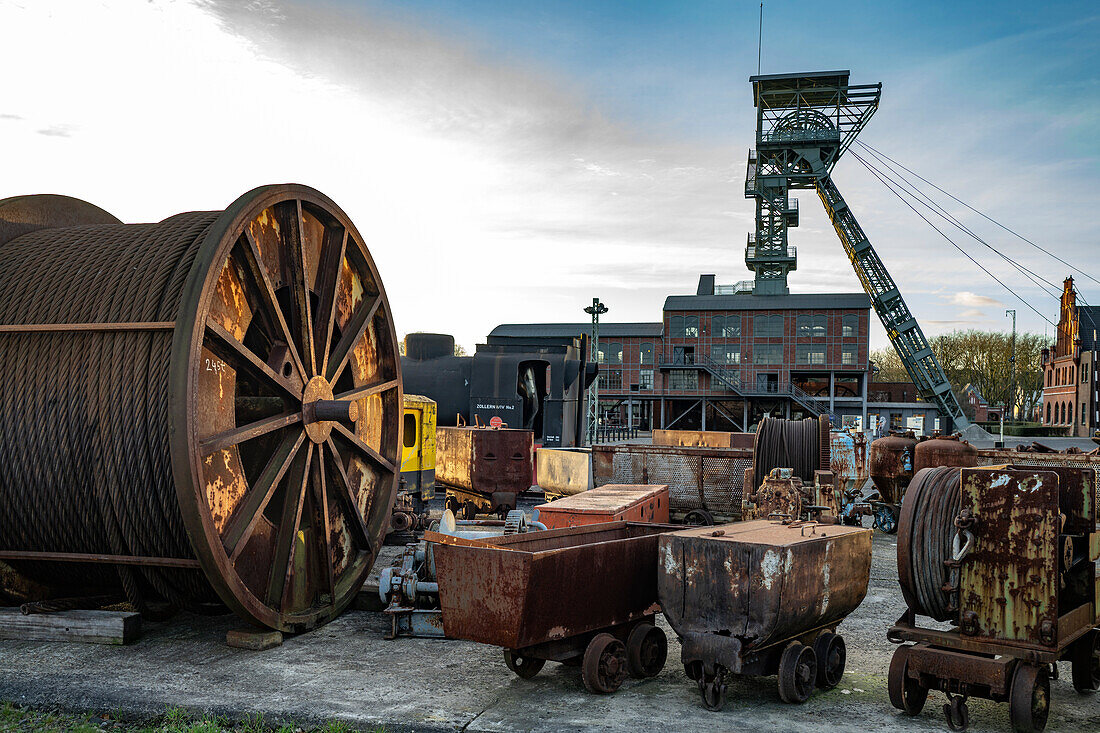  The disused Zollern coal mine and museum in Dortmund, part of the Industrial Heritage Route in the Ruhr area, North Rhine-Westphalia, Germany, Europe   