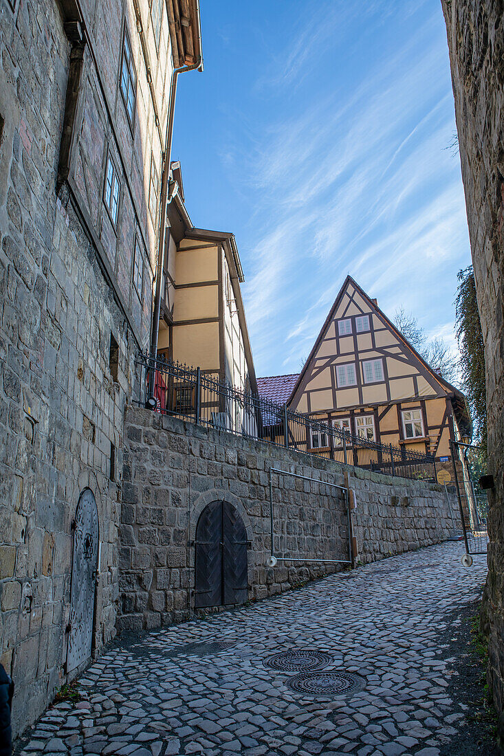 Schloss Quedlinburg, UNESCO-Welterbestadt Quedlinburg, Quedlinburg, Sachsen-Anhalt, Mitteldeutschland, Deutschland