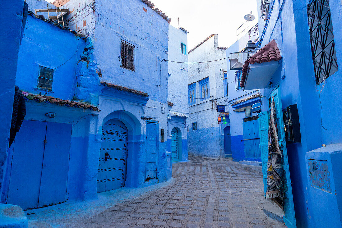 Blaue Altstadt von Chefchaouen, Region Tanger-Tétouan-Al Hoceïma, Marokko, Nordafrika