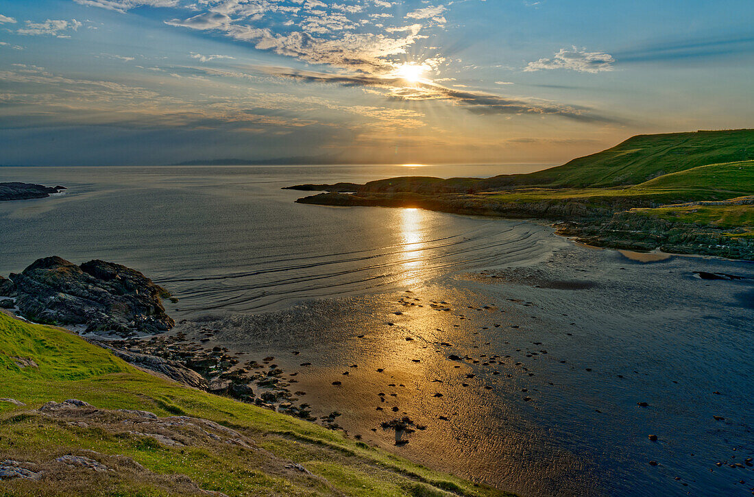  Great Britain, Scotland, Islay Island, sunset on the west coast 