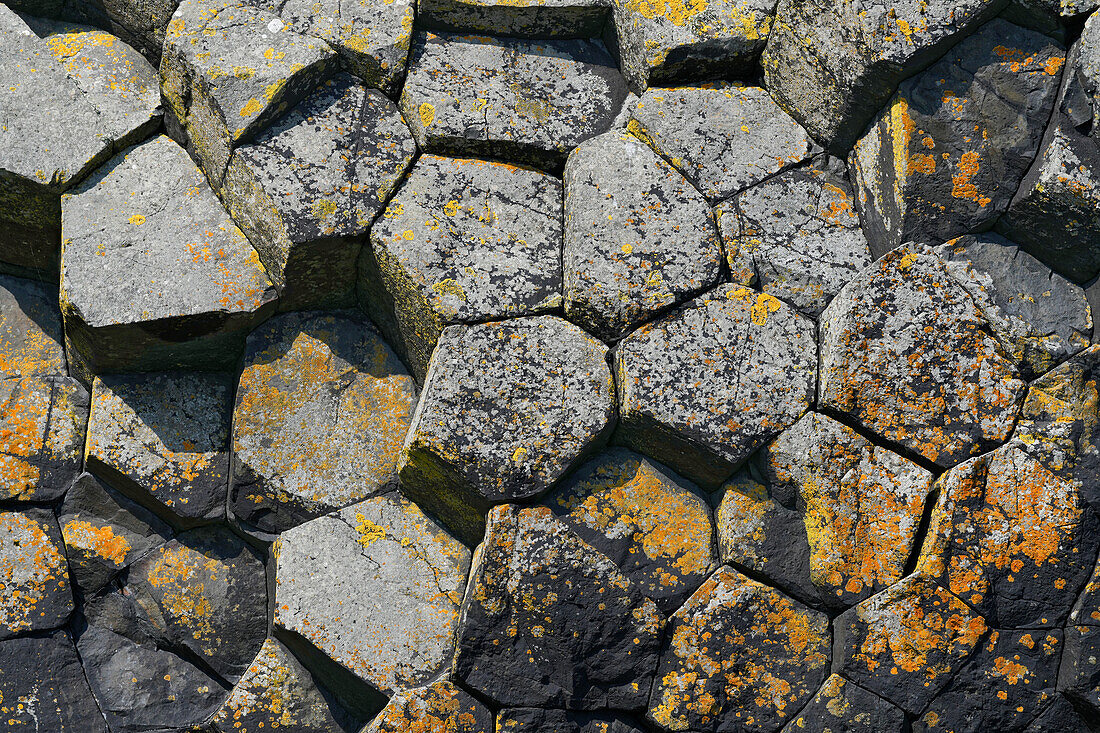  Great Britain, Scotland, Hebrides Island of Staffa, Basalt Details 