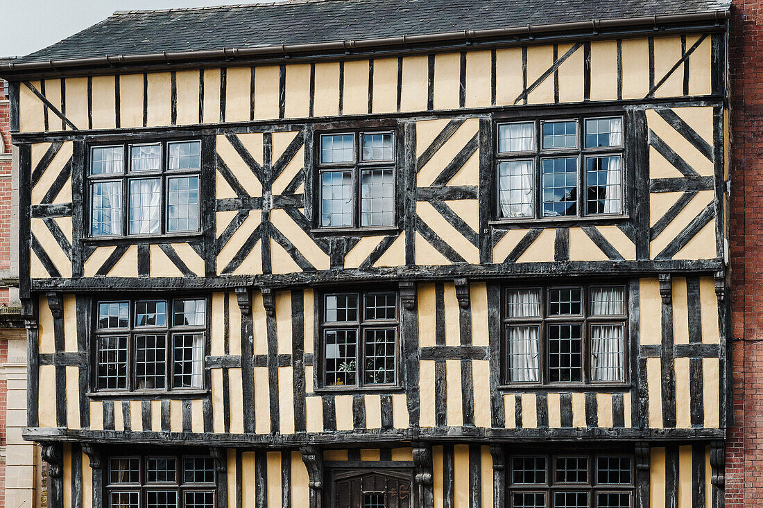 Schönes Tudor-Haus in Ludlow, Shropshire, England