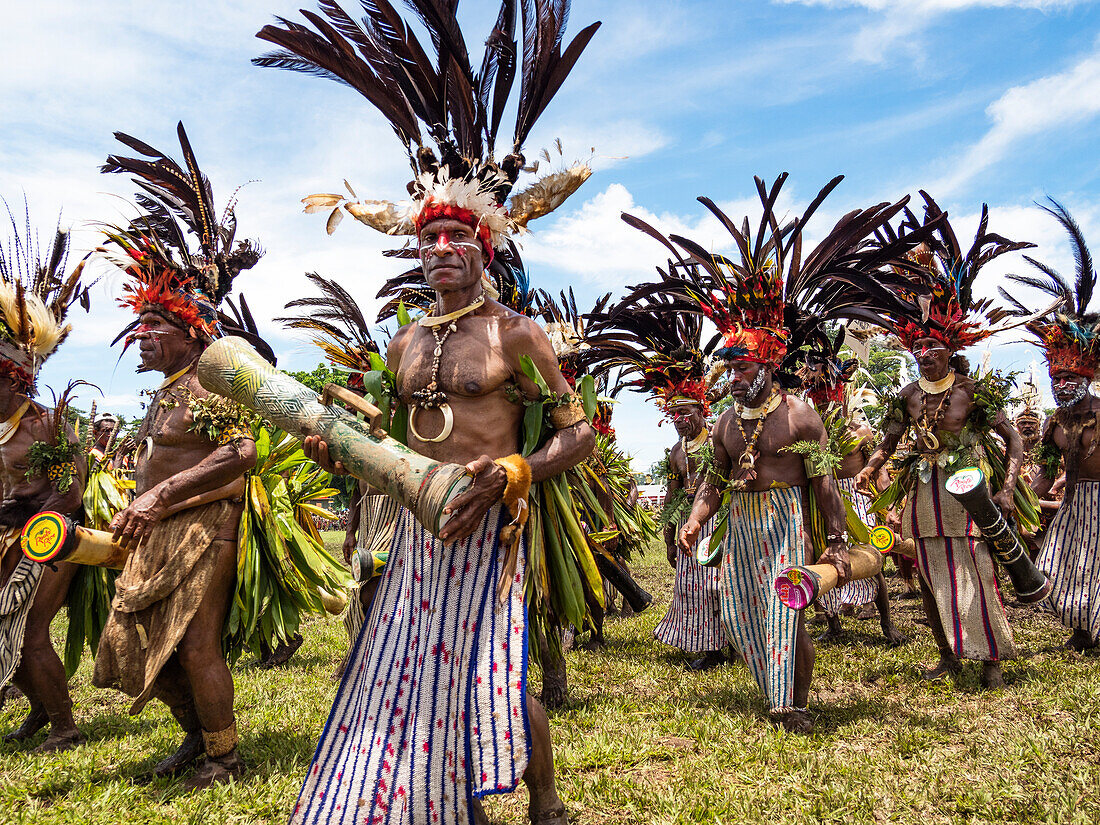Sing Sing, Tänzer bei der Morobe Show, Lae, Papua Neuguinea