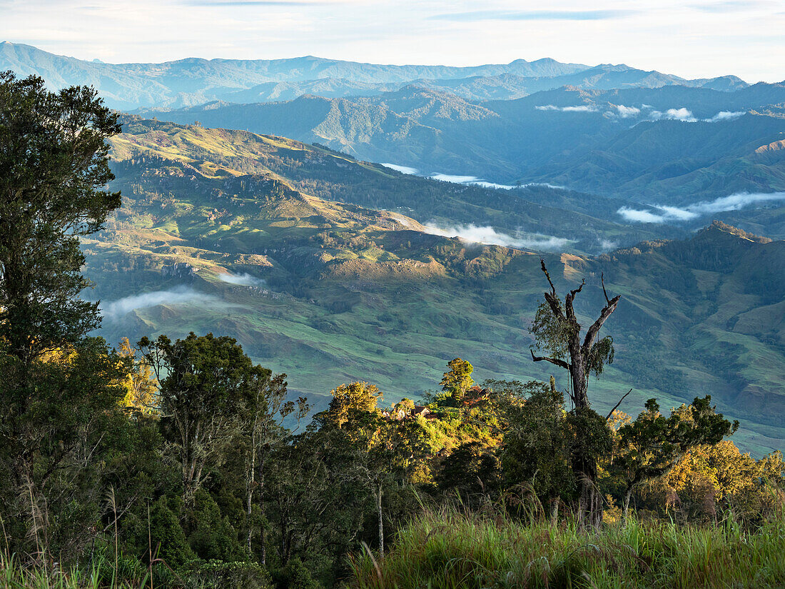 Berglandschaft Eastern Highlands, Papua Neuguinea
