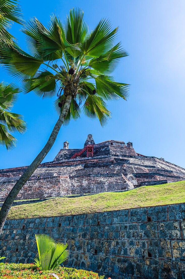  Fortress, Castle San Felipe de Barajas, Cartagena, Colombia, America 