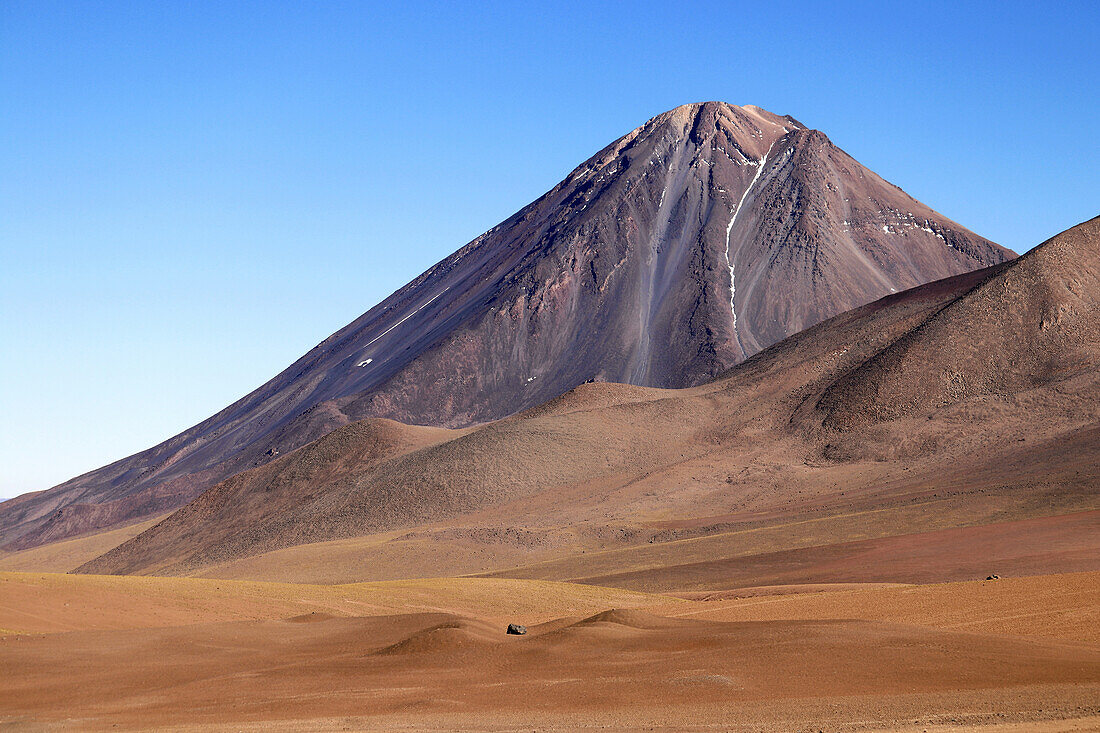  Chile; northern Chile; Antofagasta Region; Atacama Desert; on the border with Bolivia; Licancabur volcano 