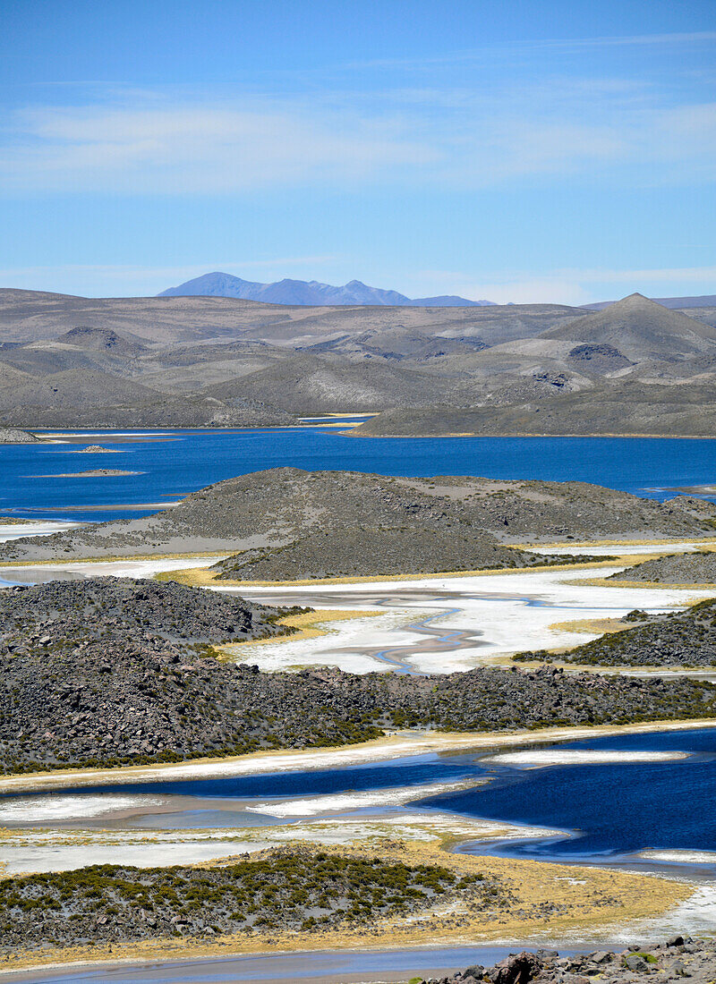  Chile; northern Chile; Arica y Parinacota Region; Lauca National Park; Laguna Cotacotani 