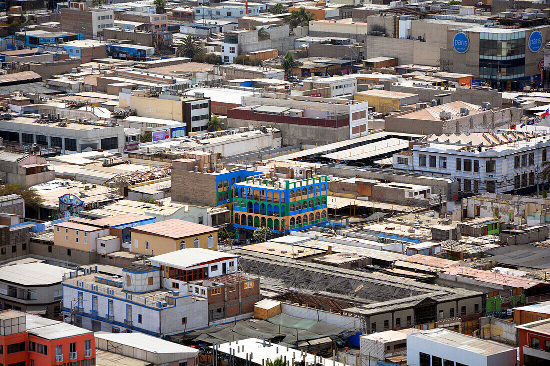  Chile; northern Chile; Arica y Parinacota Region; on the border with Peru; View of the city of Arica; taken from El Morro de Arica rock 