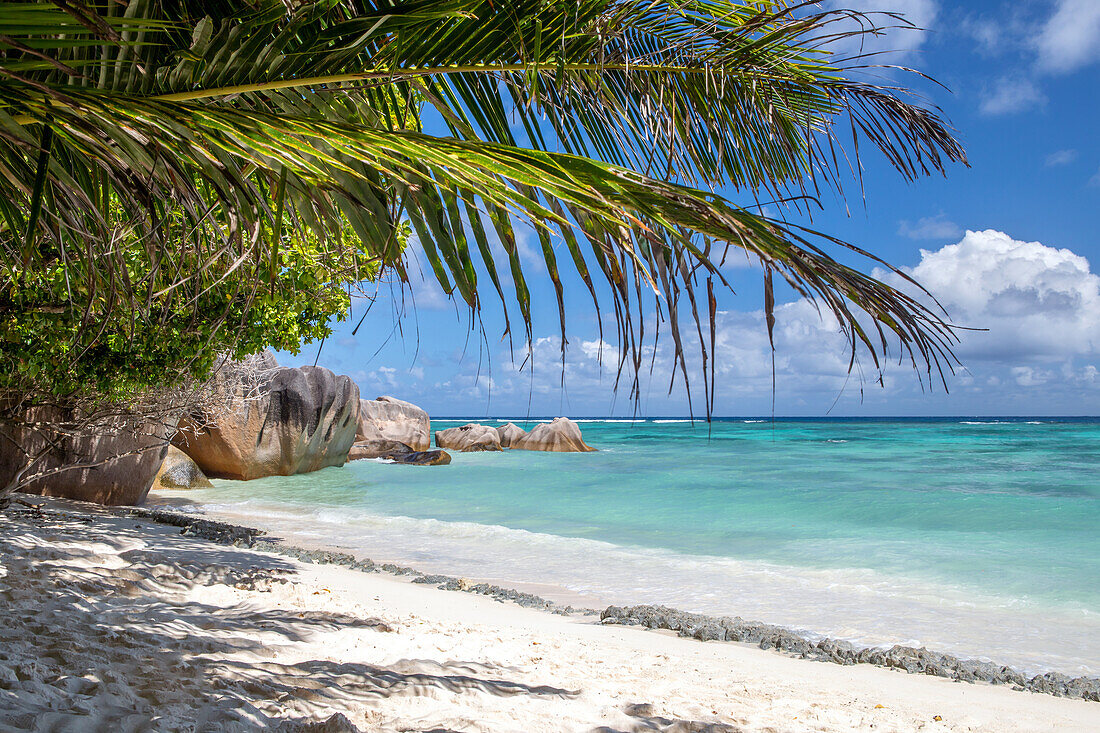  Dream beach in the Seychelles, La Digue, Seychelles 