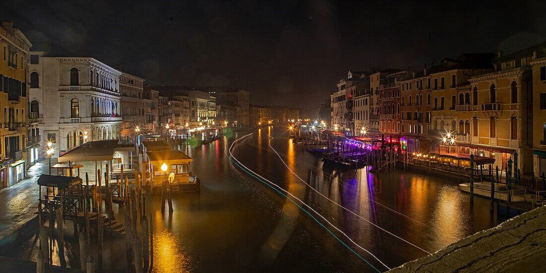  Grand Canal at night, Venice, Italy 