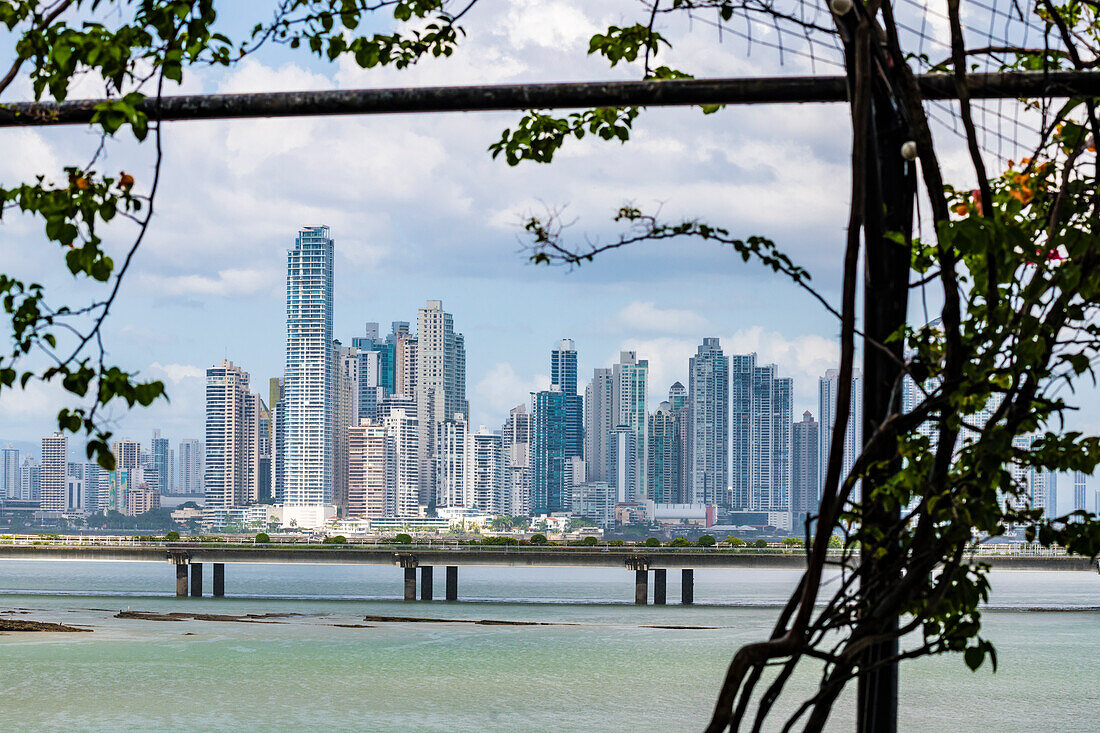  Skyline seen from the Old Town, Panama City, Panama, America 