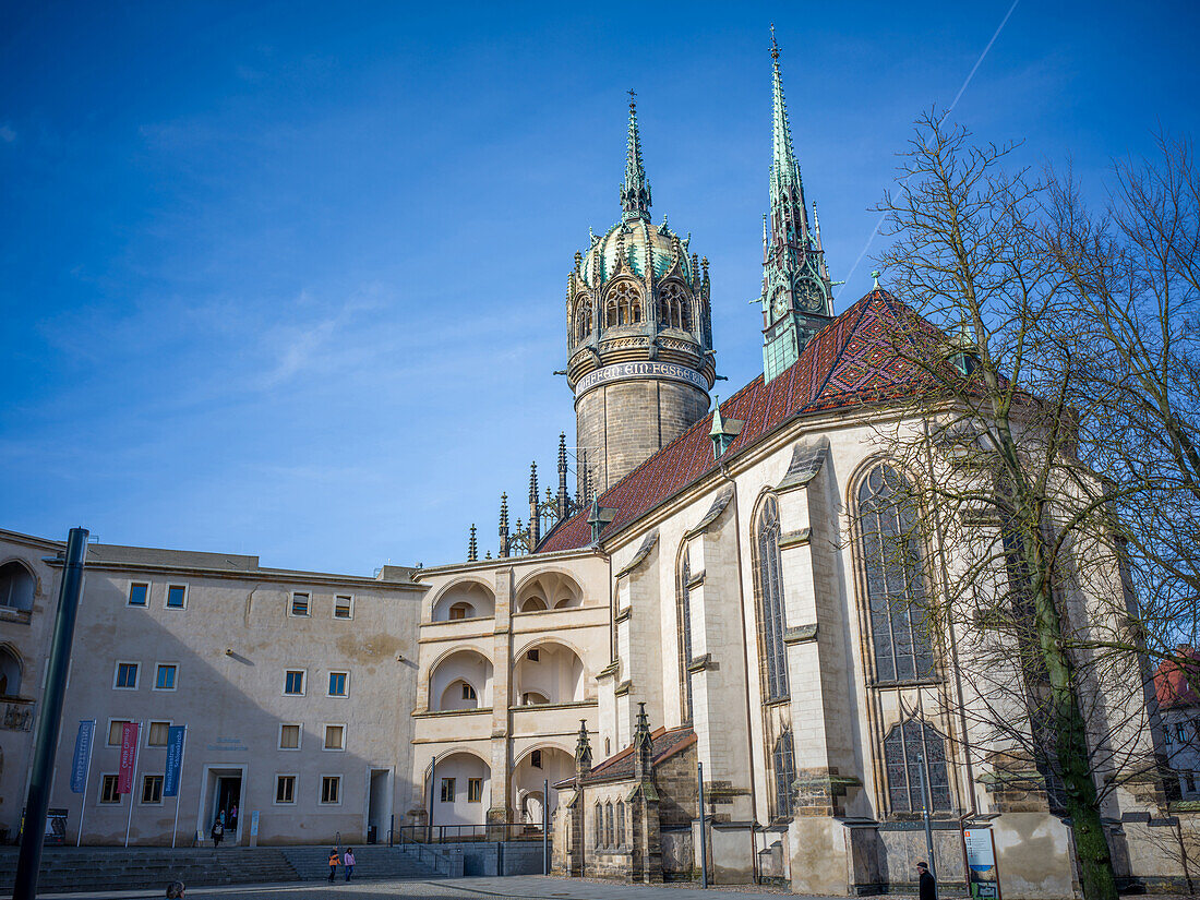 Schlosskirche Wittenberg - Kirche der Reformation, Lutherstadt Wittenberg, Sachsen-Anhalt, Deutschland