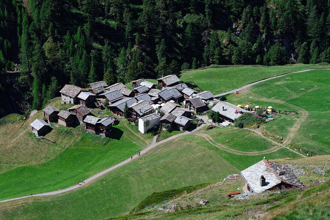  The hamlet of Zmutt, Valais, Zermatt, Switzerland. 