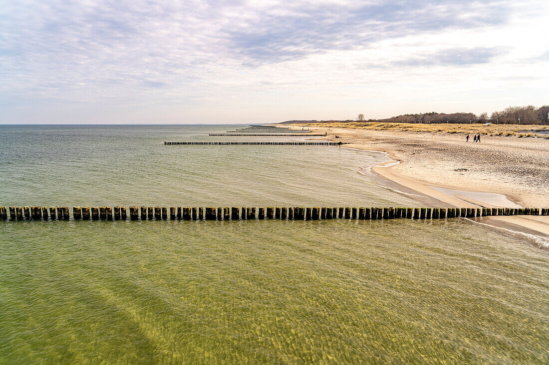 Der Ostsee Strand in Graal-Müritz, Mecklenburg-Vorpommern, Deutschland  