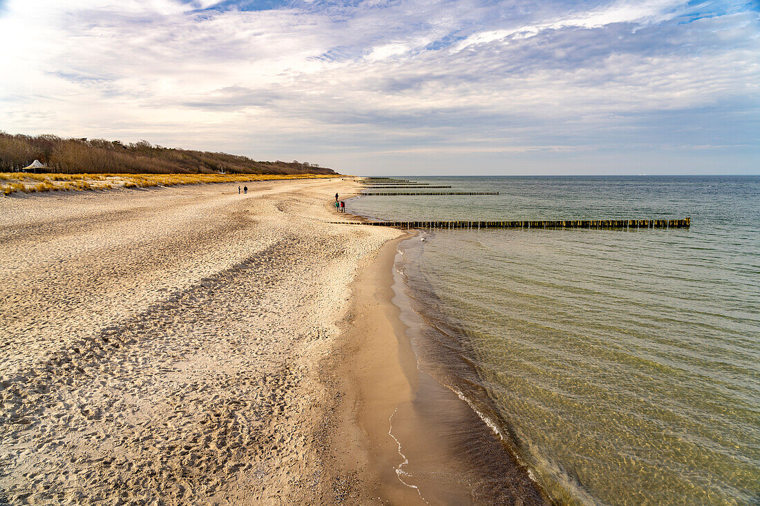 Der Ostsee Strand in Graal-Müritz, Mecklenburg-Vorpommern, Deutschland  