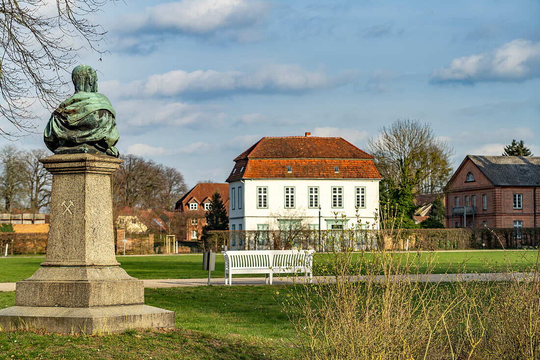 Denkmal Friedrich Franz III, Großherzog zu Mecklenburg-Schwerin im Schlosspark Ludwigslust, Mecklenburg-Vorpommern, Deutschland  