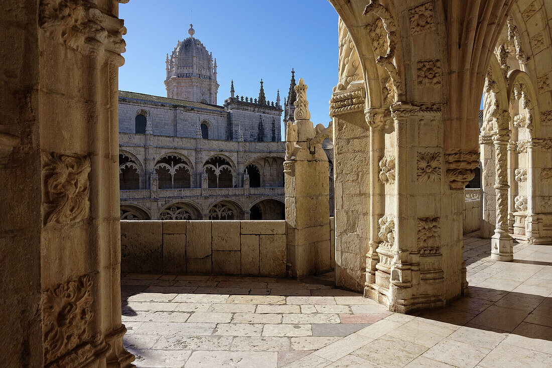  Morning at the Jeronimos Monastery, Belem, Lisbon, Portugal. 