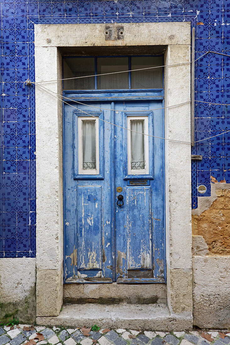  Door in Alfama, Lisbon, Portugal. 