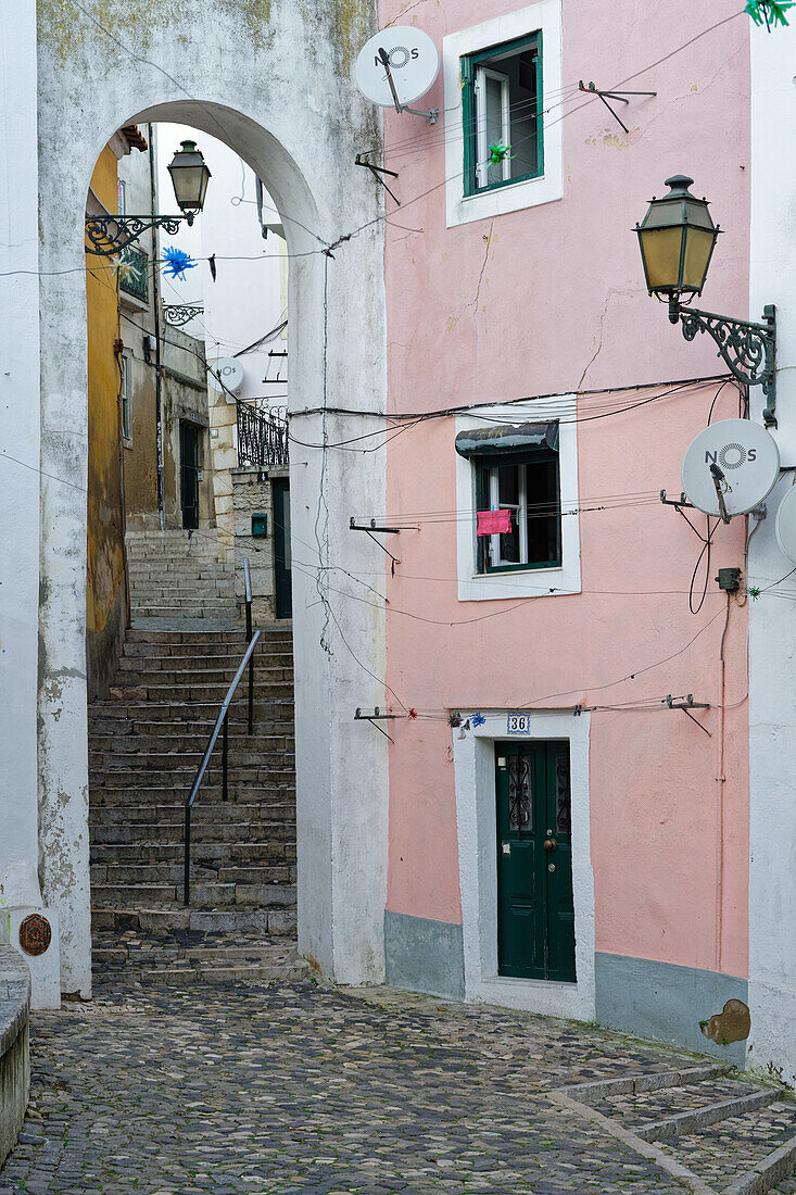  In the streets of Alfama, Lisbon, Portugal. 