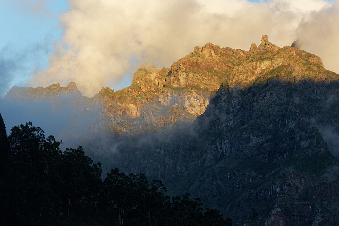  The Pico Grande above the Encumeada Pass, Madeira, Portugal. 