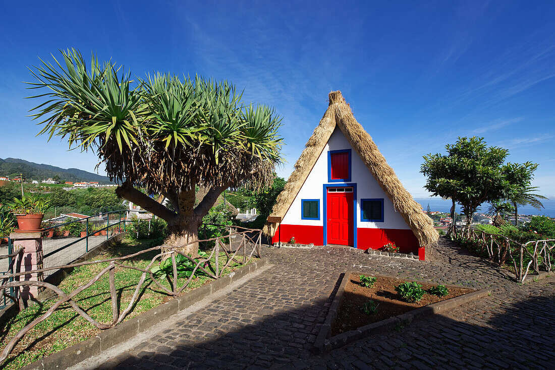  Typical house in Santana, Madeira, Portugal. 