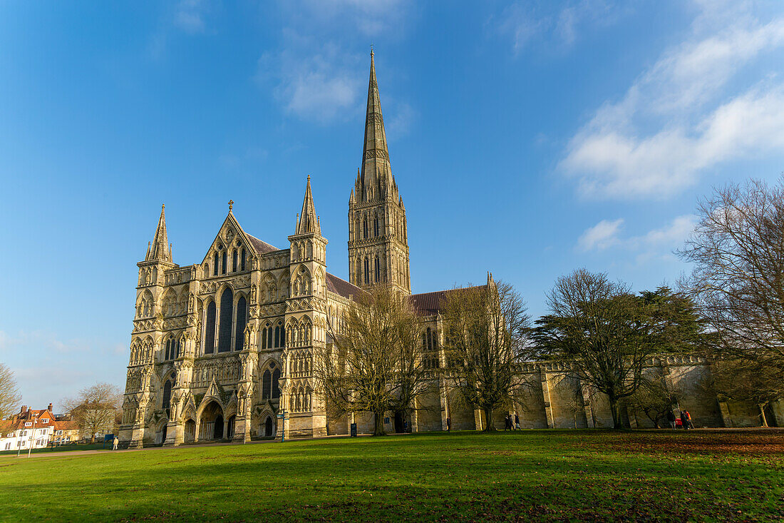 Salisbury cathedral church, Salisbury, Wiltshire, England, UK