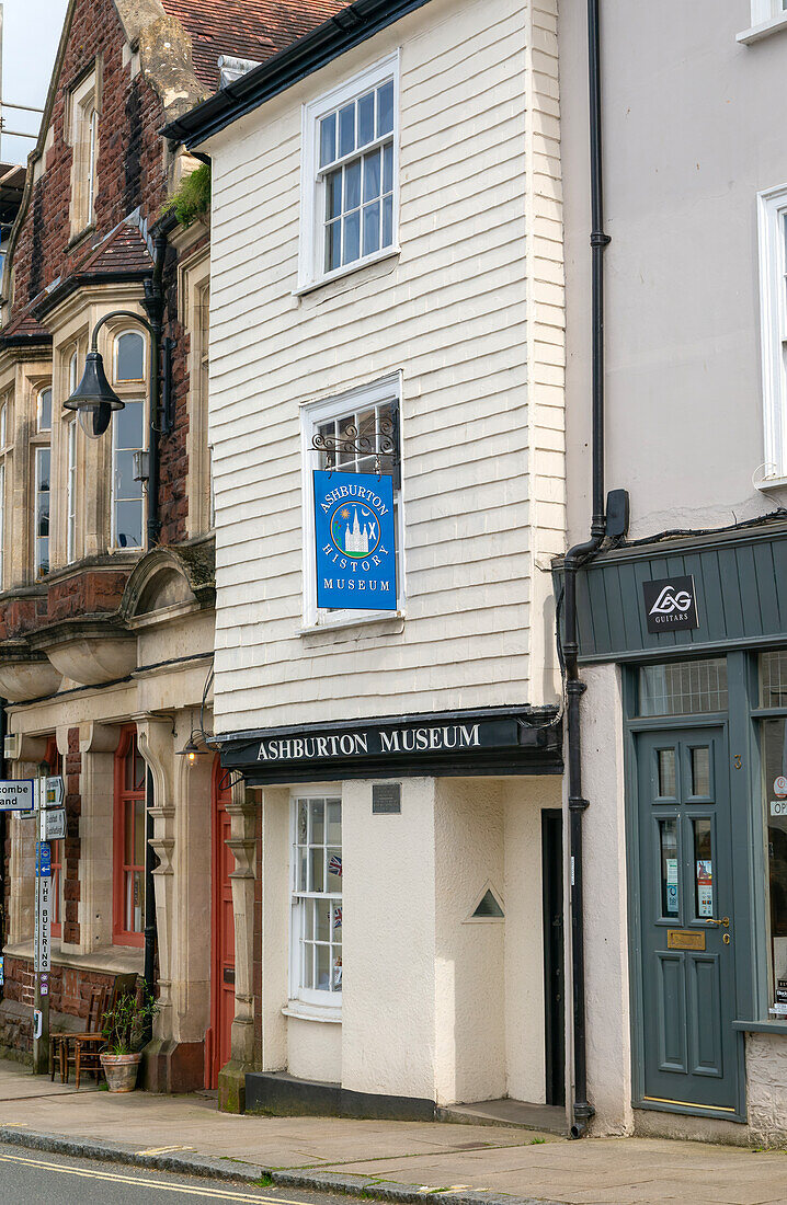 Town history museum, town of Ashburton, south Devon, England, UK