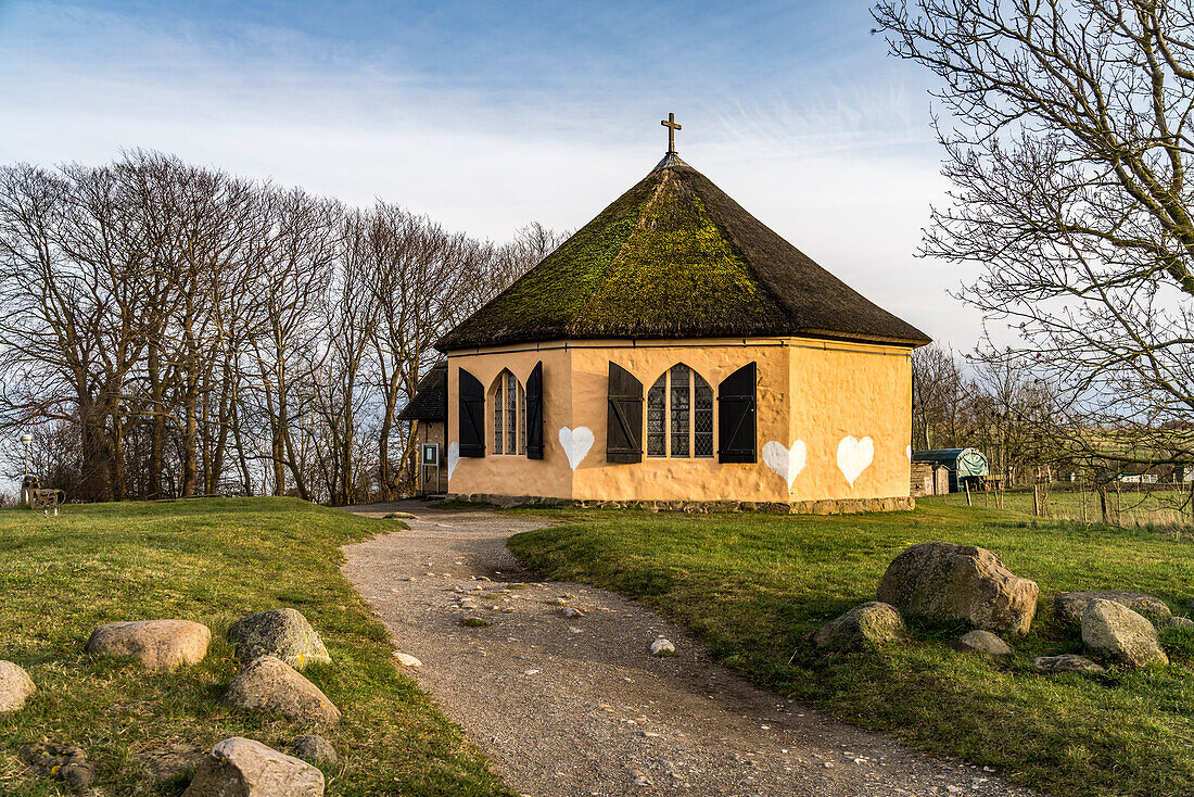 Die Kapelle vom Fischerdorf Vitt, Putgarten, Insel Rügen, Mecklenburg-Vorpommern, Deutschland