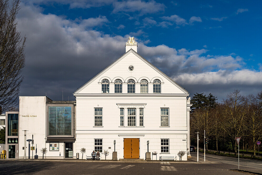  The classicist theatre of Putbus, Ruegen Island, Mecklenburg-Western Pomerania, Germany   