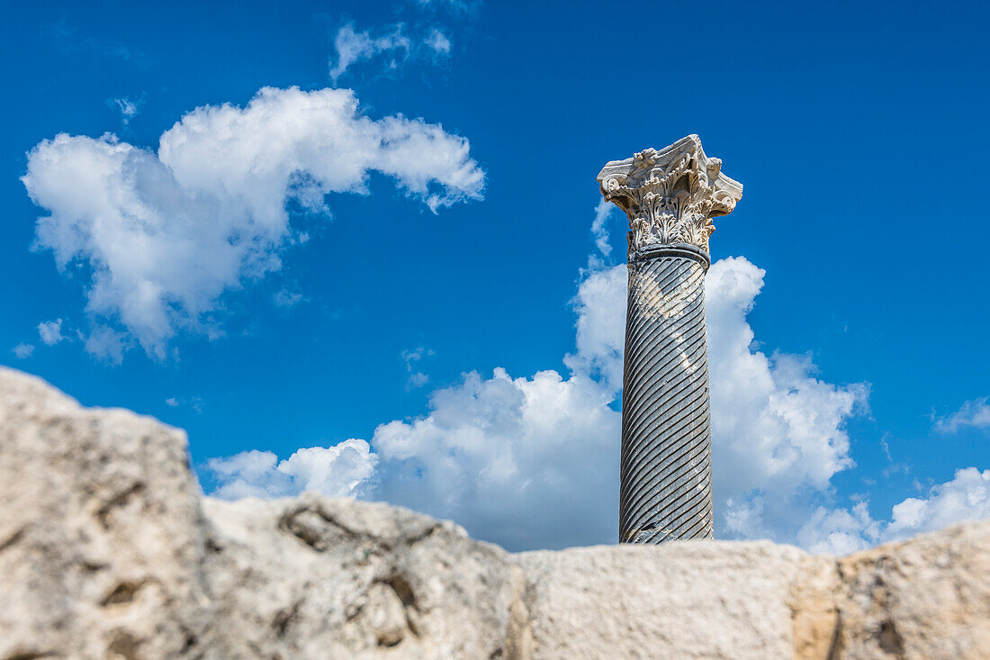 Ausgrabungsstätte, Archäologische Fundstätte, Kourion, Bezirk Akrotiri, Republik Zypern