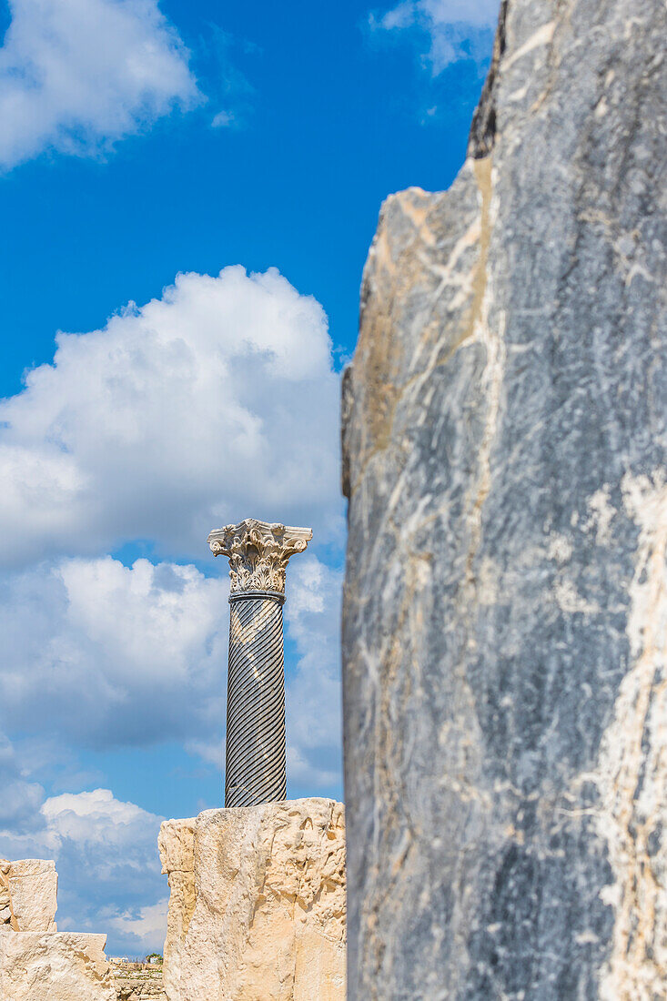 Ausgrabungsstätte, Archäologische Fundstätte, Kourion, Bezirk Akrotiri, Republik Zypern