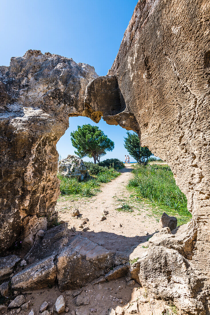  Archaeological site, Tombs of the Kings, Paphos, Paphos District, Republic of Cyprus 