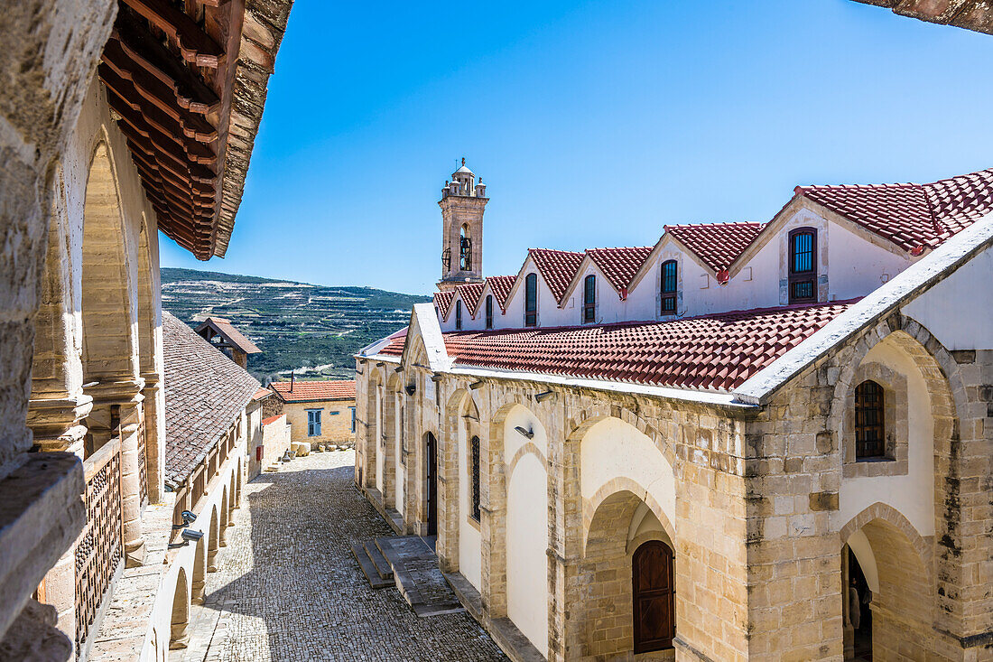 Timios Stavros Kloster, Omodos, Bezirk Limassol, Republik Zypern