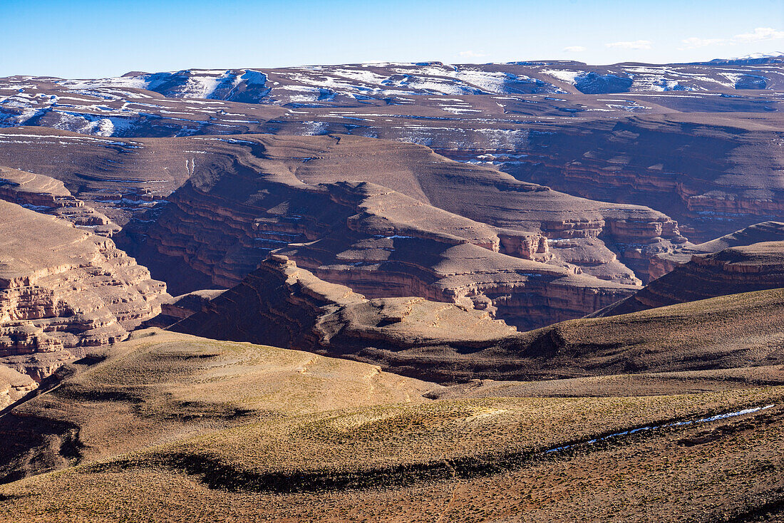 Nordafrika, Marokko, Süden. Pass über den Atlas nach dem Dadestal