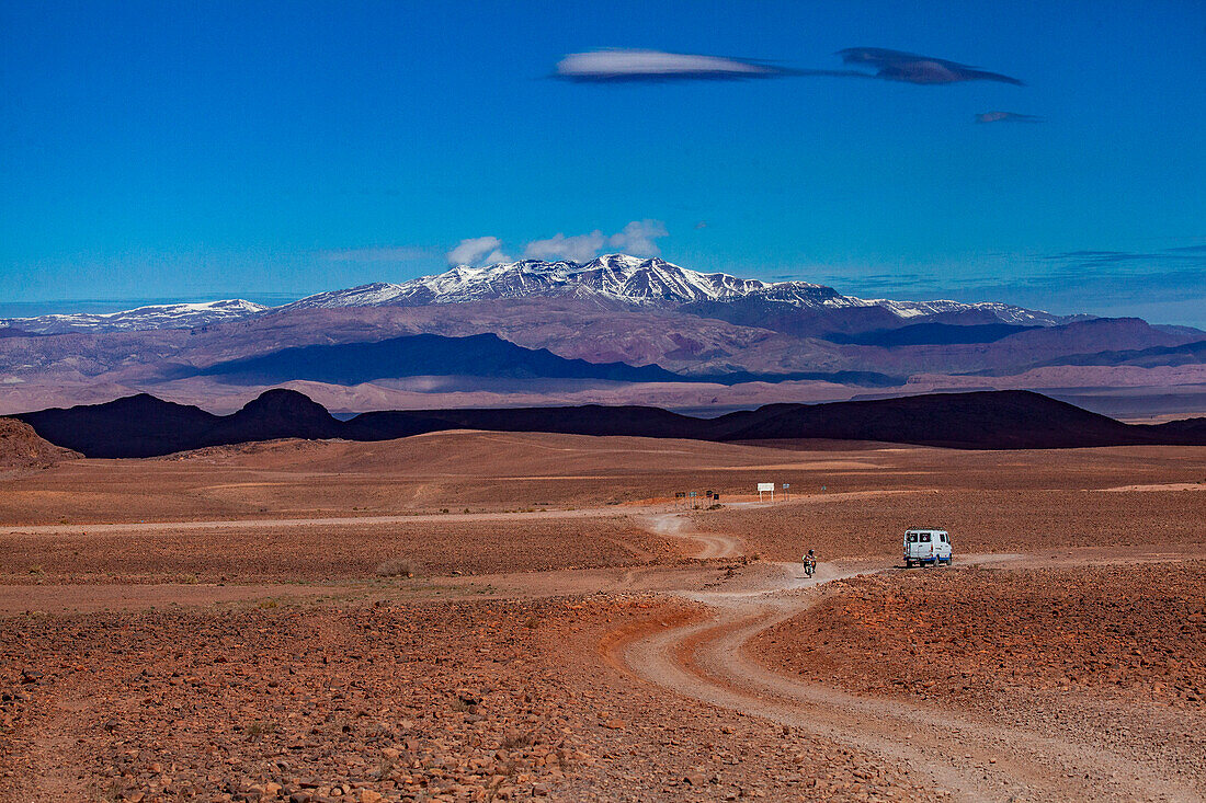 Nordafrika, Marokko, Provinz Ouarzazate, Atlas Gebirge, Straße