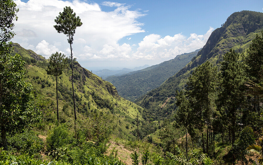 View of Ella Gap pass, Ella, Badulla District, Uva Province, Sri Lanka, Asia