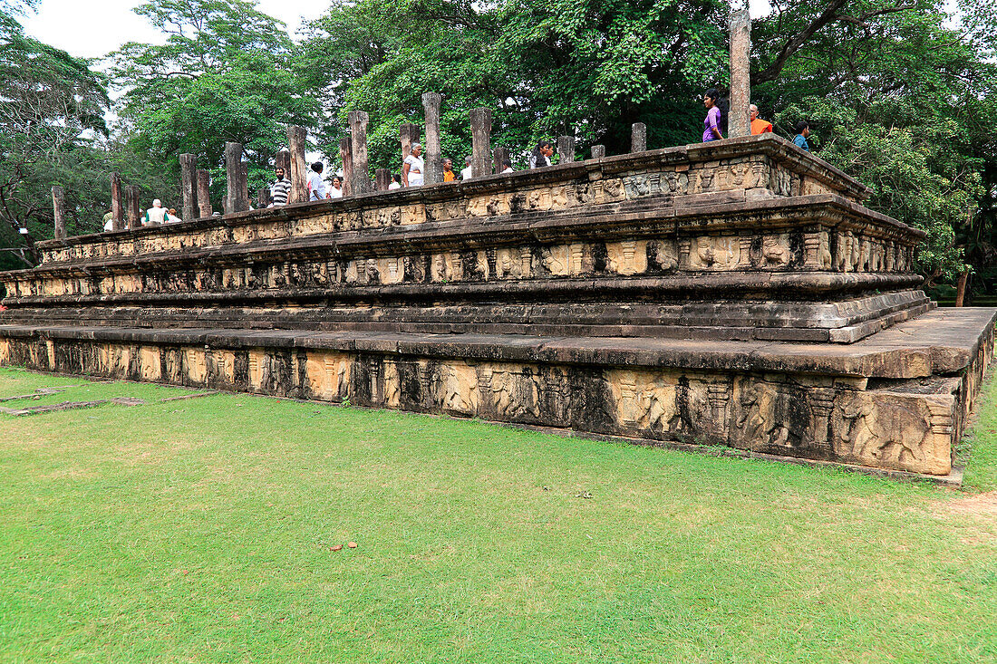 Ratssaal, Zitadelle, UNESCO-Weltkulturerbe, die antike Stadt Polonnaruwa, Sri Lanka, Asien
