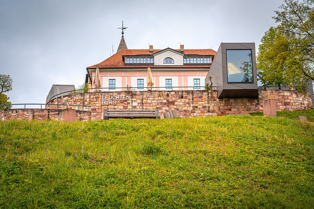 Eingang zur Terrasse der Leuchtenburg, Seitenroda, Thüringen, Deutschland