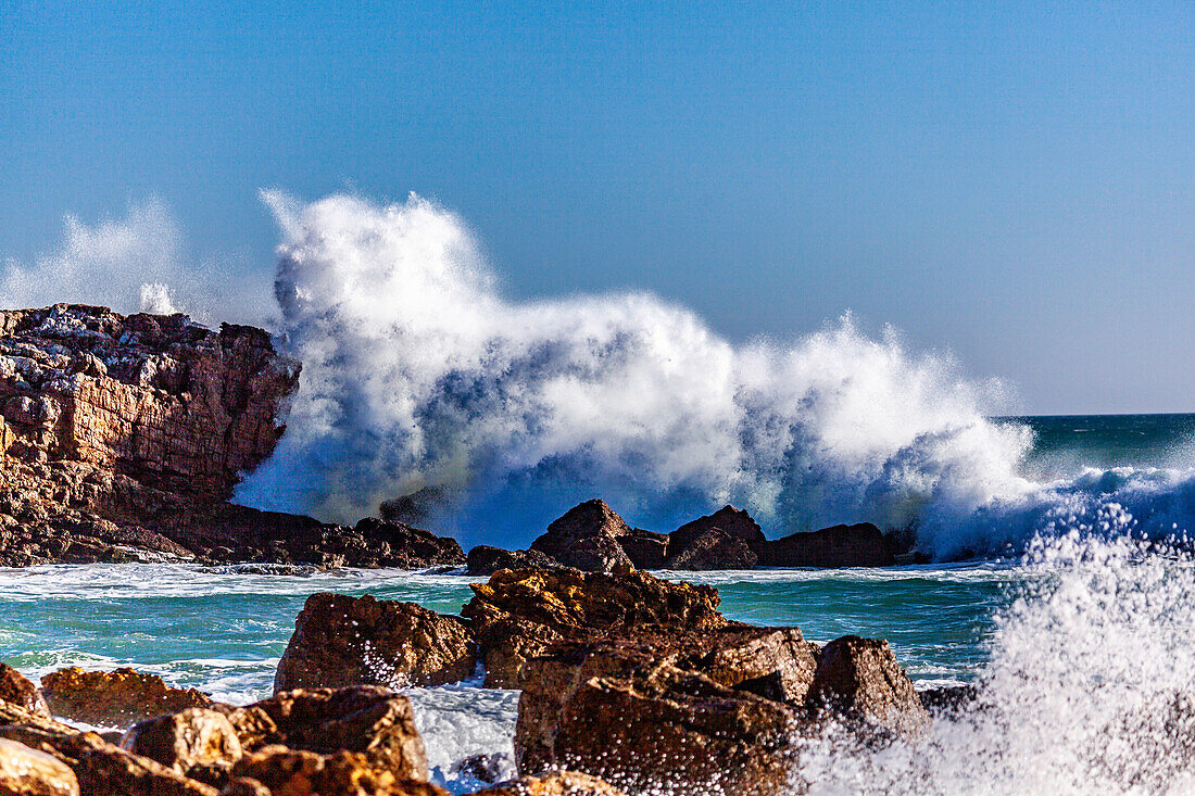 Wellen, Brandung, Portugal, Algarve, Atlantik