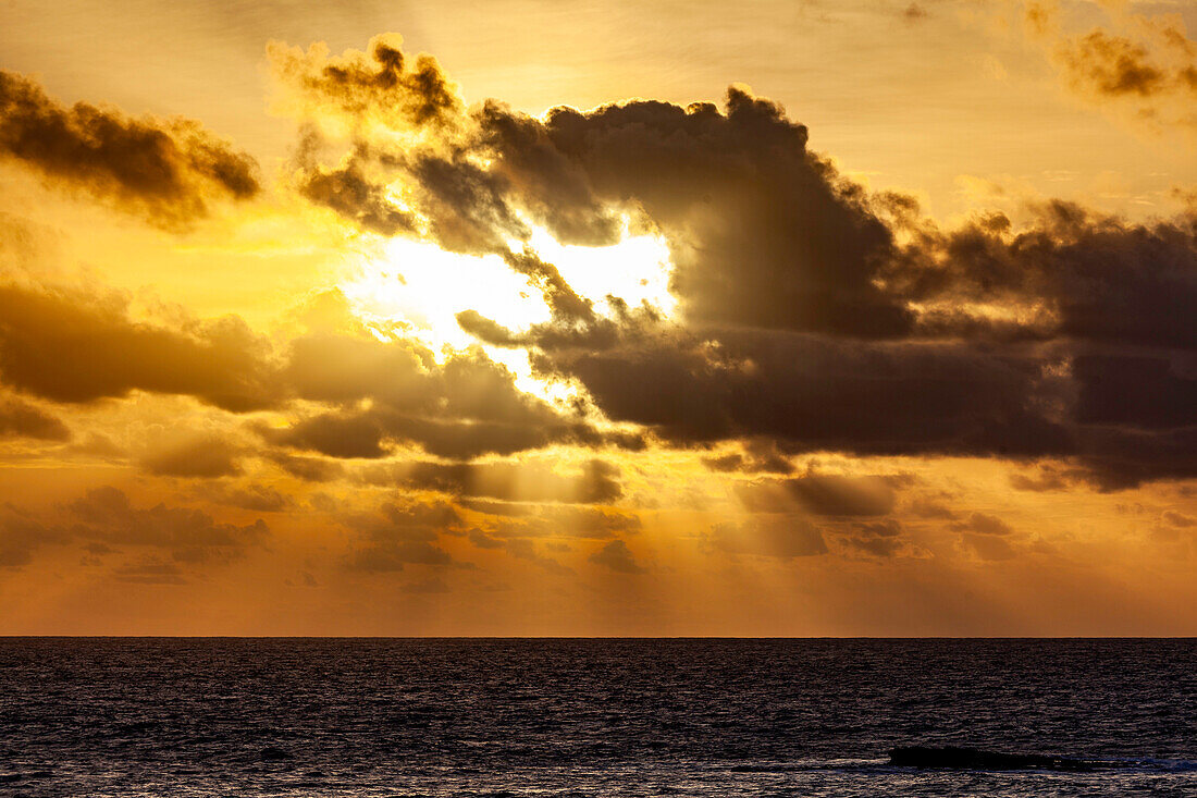  Europe, Portugal, Algarve, sunset, Atlantic, clouds 