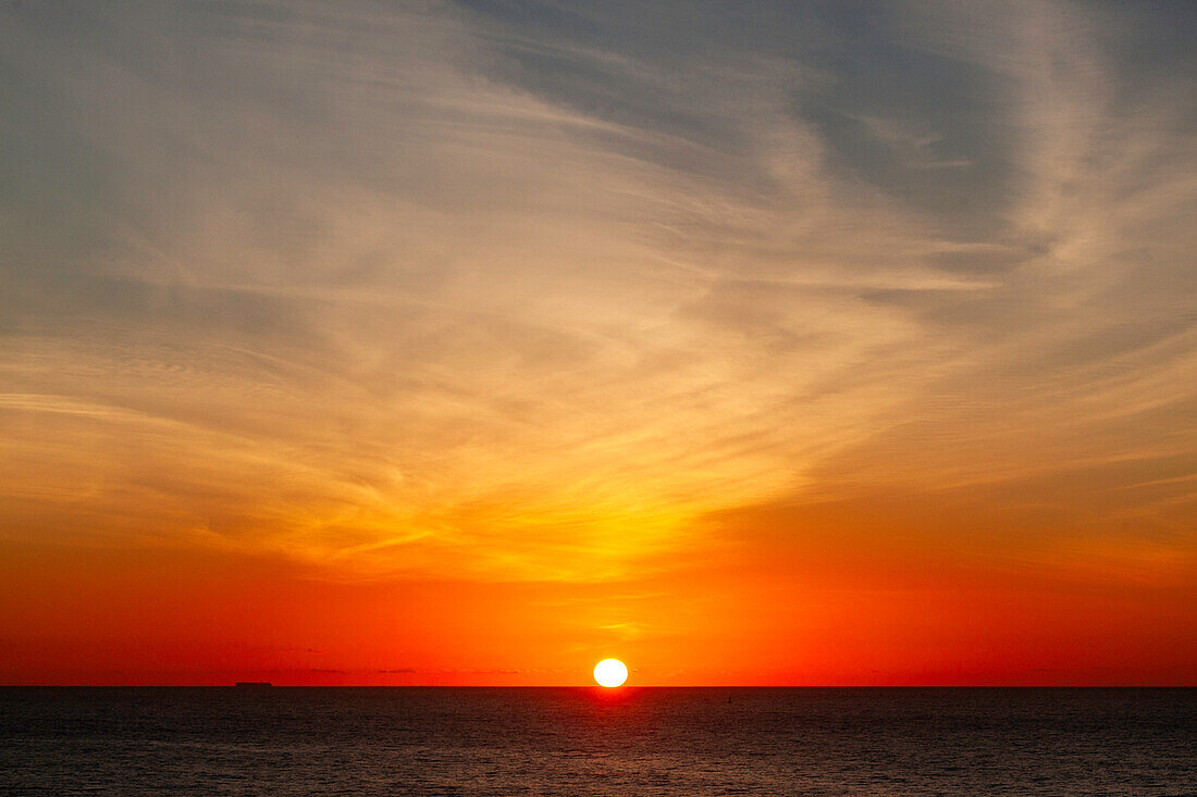 Europa, Portugal, Algarve, Sonnenuntergang, Atlantik,