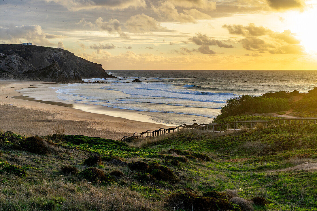 Europa, Portugal, Algarve, Amado Beach, Atlantikküste,