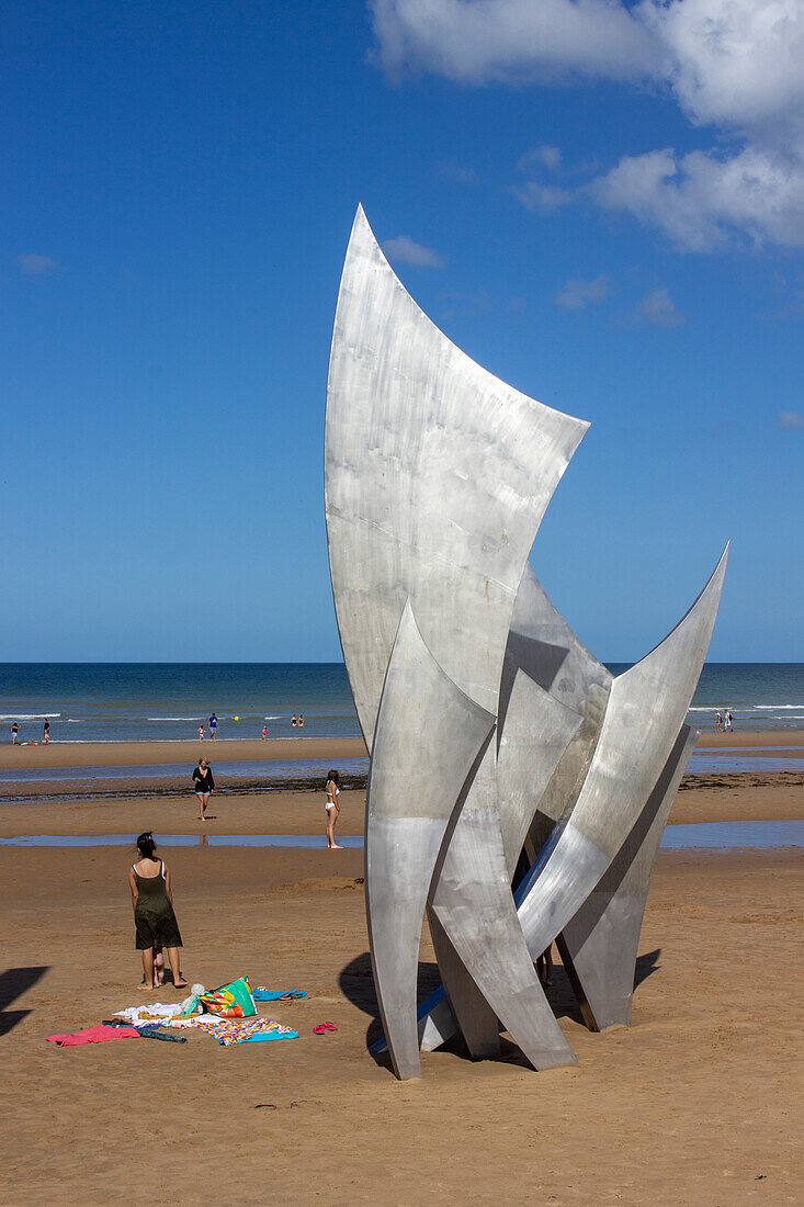 Omaha Beach, Saint-Laurent-sur-Mer, Calvados, Normandie, Frankreich