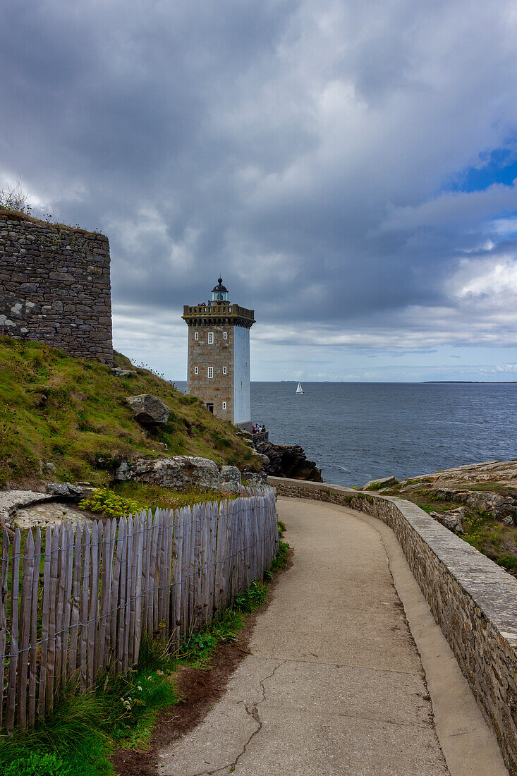  Leuchtturm, Kermorvan, Le Conquet, Finistère, Frankreich 