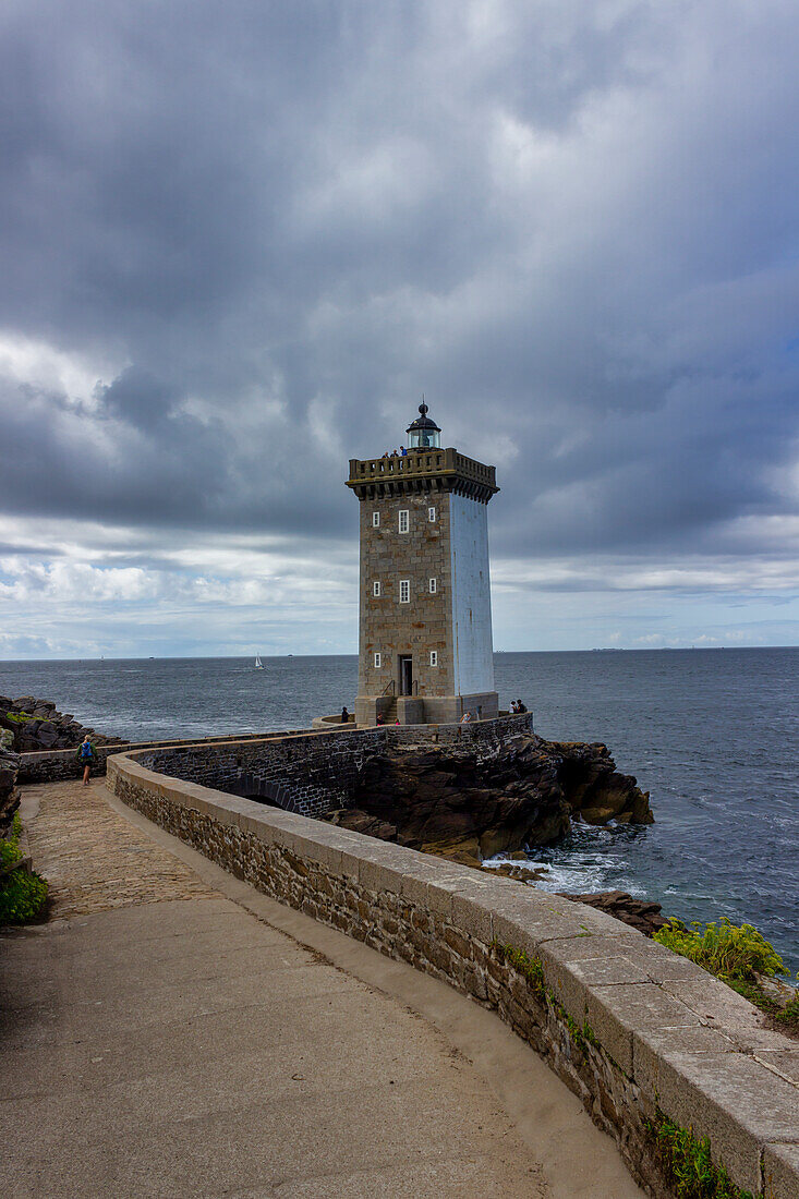  Leuchtturm, Kermorvan, Le Conquet, Finistère, Frankreich 