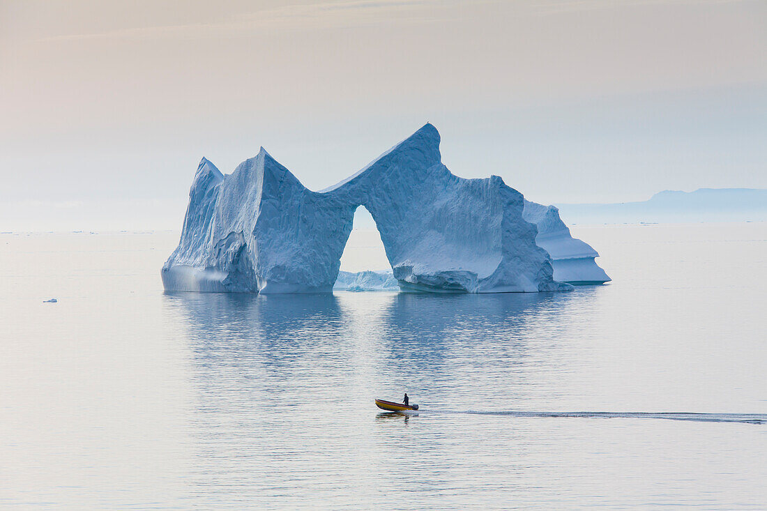  Iceberg in the Kangia Icefjord, UNESCO World Heritage Site, Disko Bay, West Greenland, Greenland 