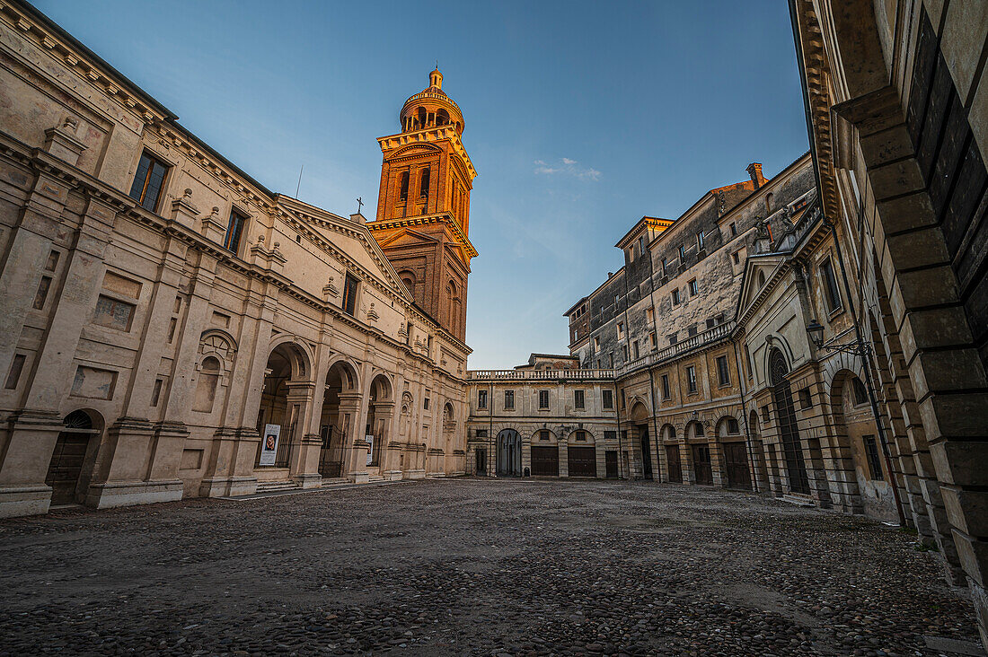  Piazza Santa Barbara, City of Mantua, Province of Mantua, Mantova, on the River Mincio, Lombardy, Italy, Europe 